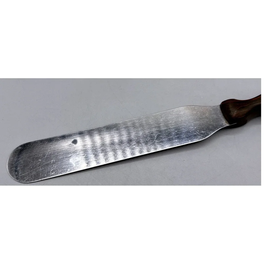 Cutco 1028 Spatula Spreader Stainless Steel Brown Swirl Handle Made in USA 11.5